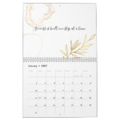 Minimalistisch en stijlvol holografisch ontwerp kalender (Jan 2027)