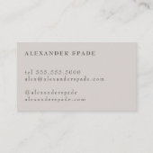 Minimalistisch en tijdloos: De boekhouder Visitekaartje (Achterkant)