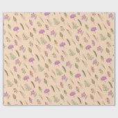 Minimalistisch Engels Bloementuin  cadeau Cadeaupapier (Vlak)