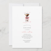 Minimalistisch Espresso Martini-Vrijgezellenfeest Kaart (Voorkant)