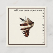 Minimalistisch esthetisch boek auteur freelance sc vierkante visitekaartje (Voorkant)