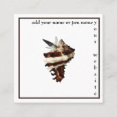 Minimalistisch esthetisch boek auteur freelance sc vierkante visitekaartje (Voorkant)