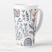 Minimalistisch esthetisch ontwerp Latte Mok (Rechterhoek)