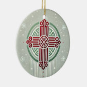 Minimalistisch Ethiopisch Kruis Keramisch Ornament (Rechts)