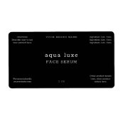 Minimalistisch etiket gezichtsserum (Voorkant)