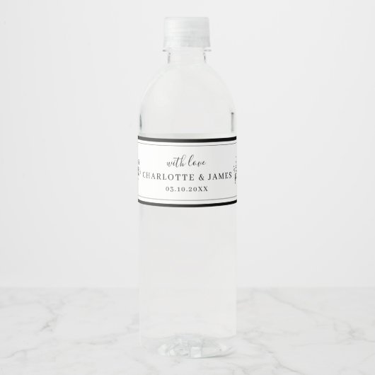 Minimalistisch etiket van flesleeffleslef (Voorkant)