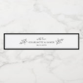 Minimalistisch etiket van flesleeffleslef (Enkel label)