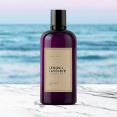 Minimalistisch etiket van geblust fijn kraft aan d