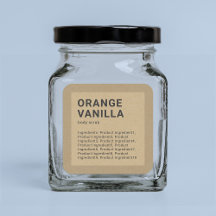 Minimalistisch etiket van grensKraft voor ingredië