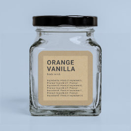 Minimalistisch etiket van grensKraft voor ingredië