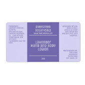 minimalistisch etiket van schoonheidsproducten - p (Voorkant)