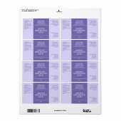 minimalistisch etiket van schoonheidsproducten - p (Full Sheet)