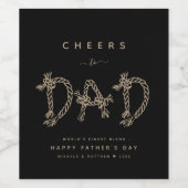 Minimalistisch etiket voor bont en gouden pap (Enkel label)