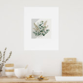 Minimalistisch Eucalyptus Botanisch Poster - 3 van (Keuken)