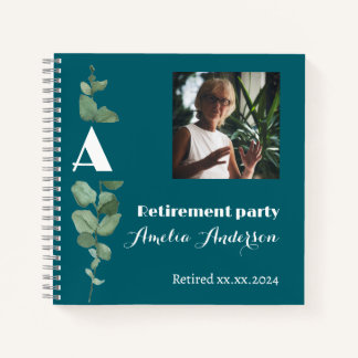 Minimalistisch eucalyptus foto gastboek voor pensi notitieboek