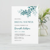 Minimalistisch eucalyptus groen Vrijgezellenfeest Kaart (Staand voorkant)