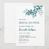 Minimalistisch eucalyptus groen Vrijgezellenfeest Kaart (Voorkant / Achterkant)