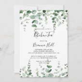 Minimalistisch Eucalyptus Kitchen Tea Vrijgezellen Kaart (Voorkant)