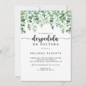 Minimalistisch Eucalyptus Spaans Vrijgezellenfeest Kaart (Voorkant)