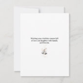 Minimalistisch Evergreen Tree Design Eenvoudige ha RSVP Kaartje (Achterkant)