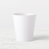 Minimalistisch exclusief latte mok (Voorkant)