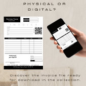 Minimalistisch factuurontvangstbewijs voor kleine