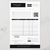 Minimalistisch factuurontvangstbewijs voor kleine (Voorkant)