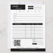 Minimalistisch factuurontvangstbewijs voor kleine kaart (Voorkant)