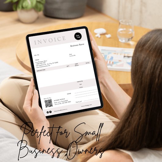 Minimalistisch factuurontvangstbewijs voor kleine  kaart