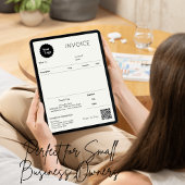 Minimalistisch factuurontvangstbewijs voor kleine  kaart