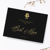 Minimalistisch Fake Golden Best Man Luxury Wedding