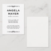 Minimalistisch Fancy element Visitekaartje (Voorkant / Achterkant)