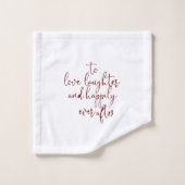 Minimalistisch fancy script Bourgogne Bad Handdoek (Wasdoekje)