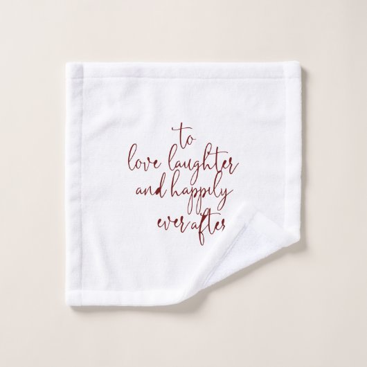 Minimalistisch fancy script Bourgogne Bad Handdoek (Wasdoekje)