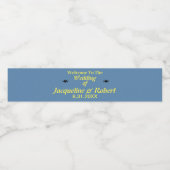 Minimalistisch Fancy Script bruiloft Waterfles Etiket (Enkel label)