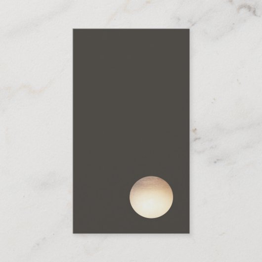 Minimalistisch Faux Gold Leaf Circle Visitekaartje (Voorkant)