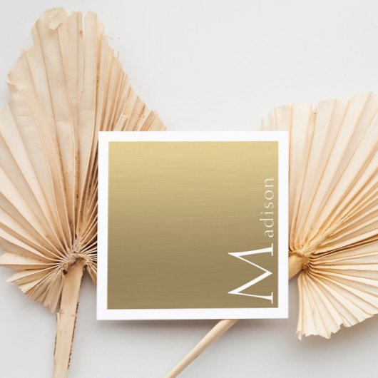Minimalistisch Faux Gold Square Visitekaartje