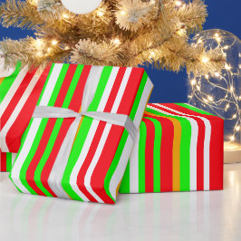 Minimalistisch feestelijk streeppatroon cadeaupapier
