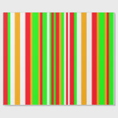 Minimalistisch feestelijk streeppatroon cadeaupapier (Vlak)