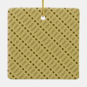 Minimalistisch feestelijke feestdag met feestelijk keramisch ornament (Achterkant)