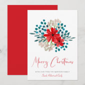 Minimalistisch feestelijke winterfeestelijke feest feestdagenkaart (Voorkant / Achterkant)