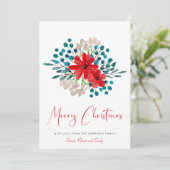 Minimalistisch feestelijke winterfeestelijke feest feestdagenkaart (Staand voorkant)