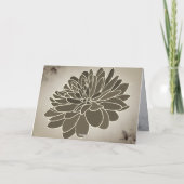 Minimalistisch Floral Bedankkaart (Achterkant)