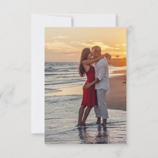 Minimalistisch Floral Black Stropdas Foto slaat de Kaart (Achterkant)