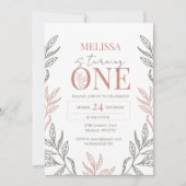 Minimalistisch Floral Boho Terracotta 1 september Kaart (Voorkant)