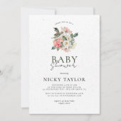 Minimalistisch Floral Bouquet Baby shower Kaart (Voorkant)