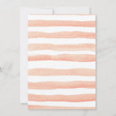 Minimalistisch Floral Bunny is onderweg Baby showe Kaart (Achterkant)