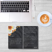 Minimalistisch Floral Hartelijk dank Briefkaart