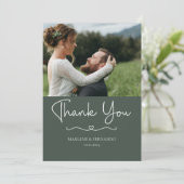 Minimalistisch Floral Hartelijk dank Kaart (Staand voorkant)