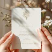 Minimalistisch Floral Line Art Vrijgezellenfeest Kaart